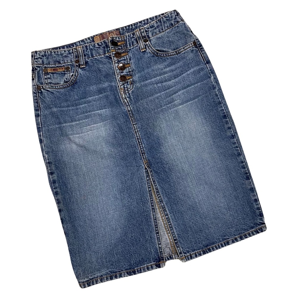 Vintage Y2K l.e.i. Denim midi skirt